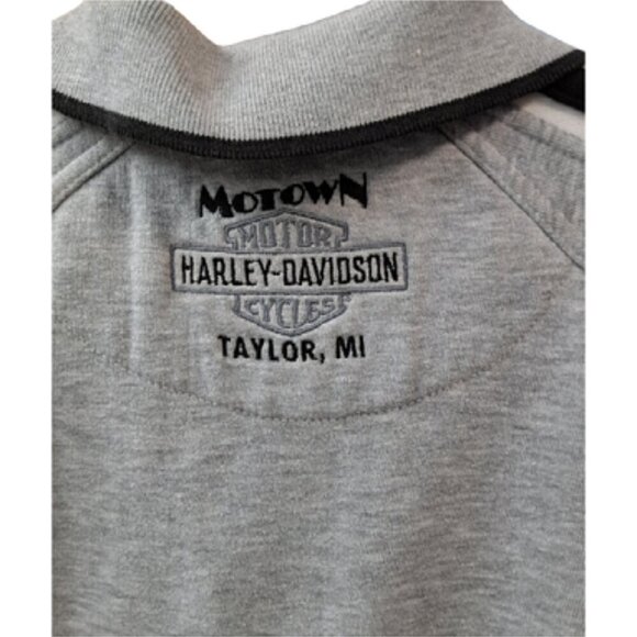 Harley Davidson Zip Collar Sweatshirt With Embroidery - Picture 6 of 7